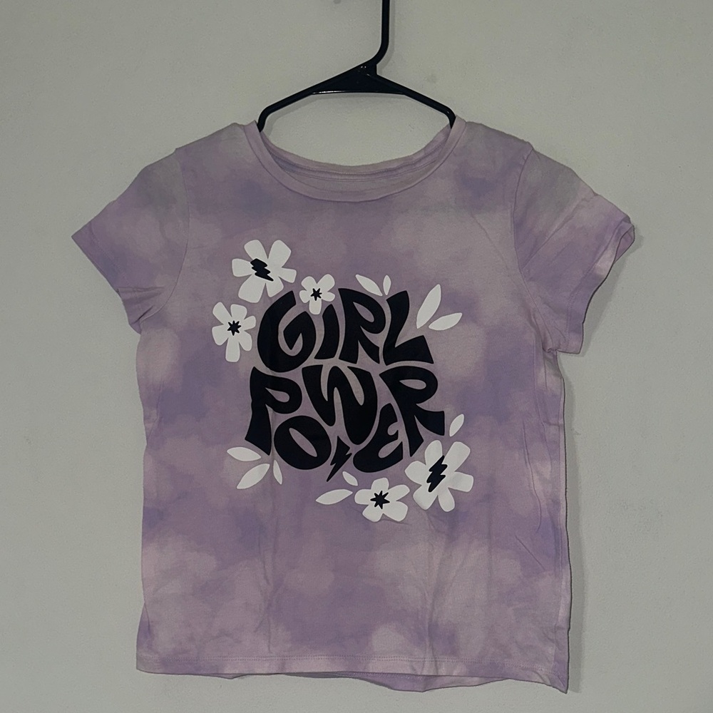 Old Navy Purple Kids Tee with 'Girl Power' Design